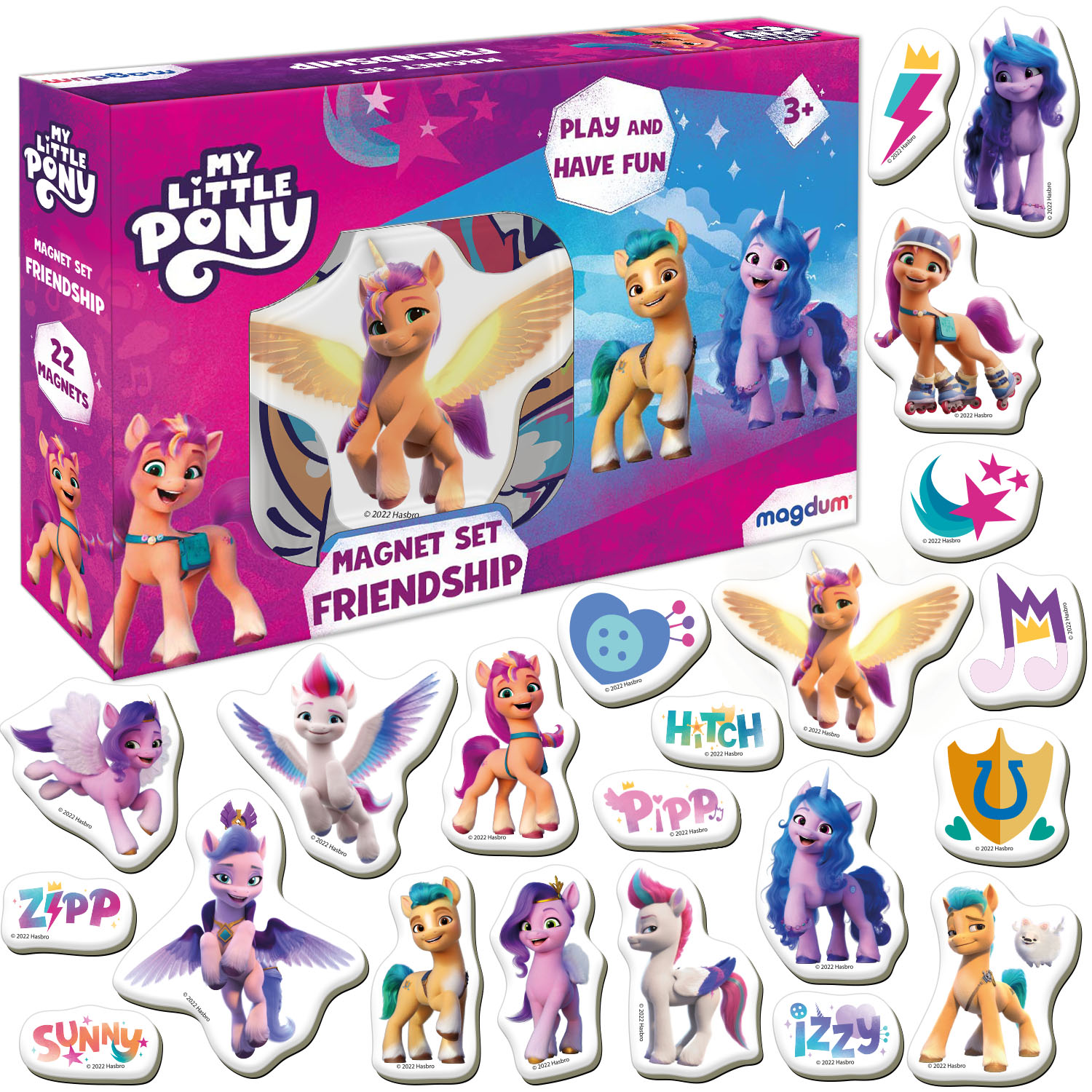 Набір магнітів "My Little Pony. Дружба", у кор. 18*13*3 см, ТМ Magdum, Україна