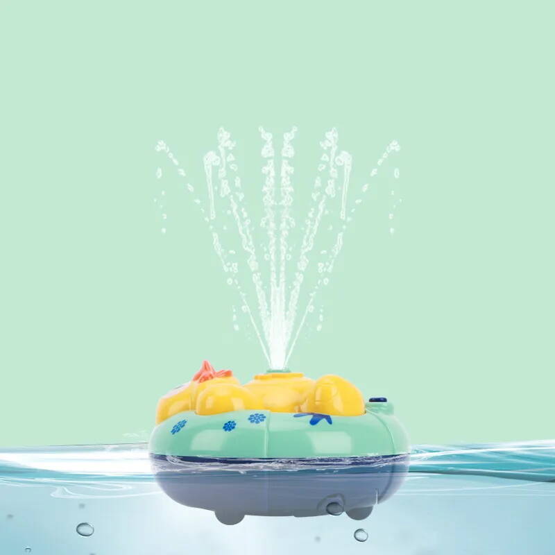 Водоплавающая игрушка 10см, брызгает водой, 3 вида, микс цветов, в кор. 16*16*8см (24шт)