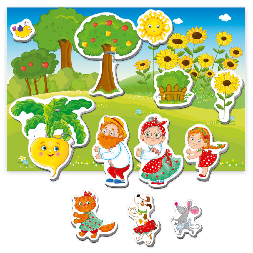 Магнітний театр Академія розвитку "Ріпка" (укр), 17*19*5см, ТМ Vladi Toys, Україна