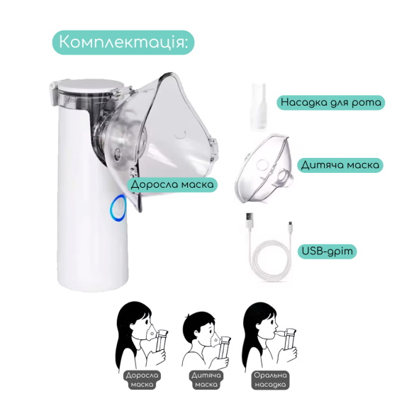 Портативний інгалятор (небулайзер), ТМ MEGAZayka