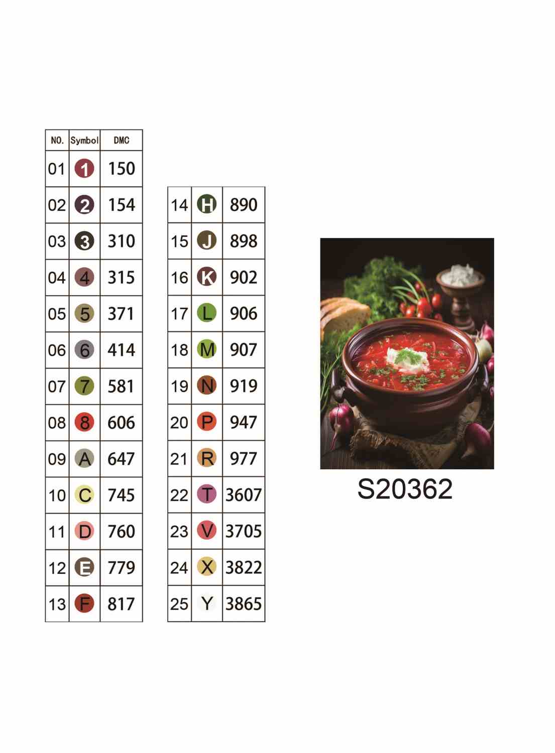Алмазна мозаїка "Серце української кухні", на підрамнику 30*40см, в кор. 31*41*2,5см, ТМ Dreamtoys