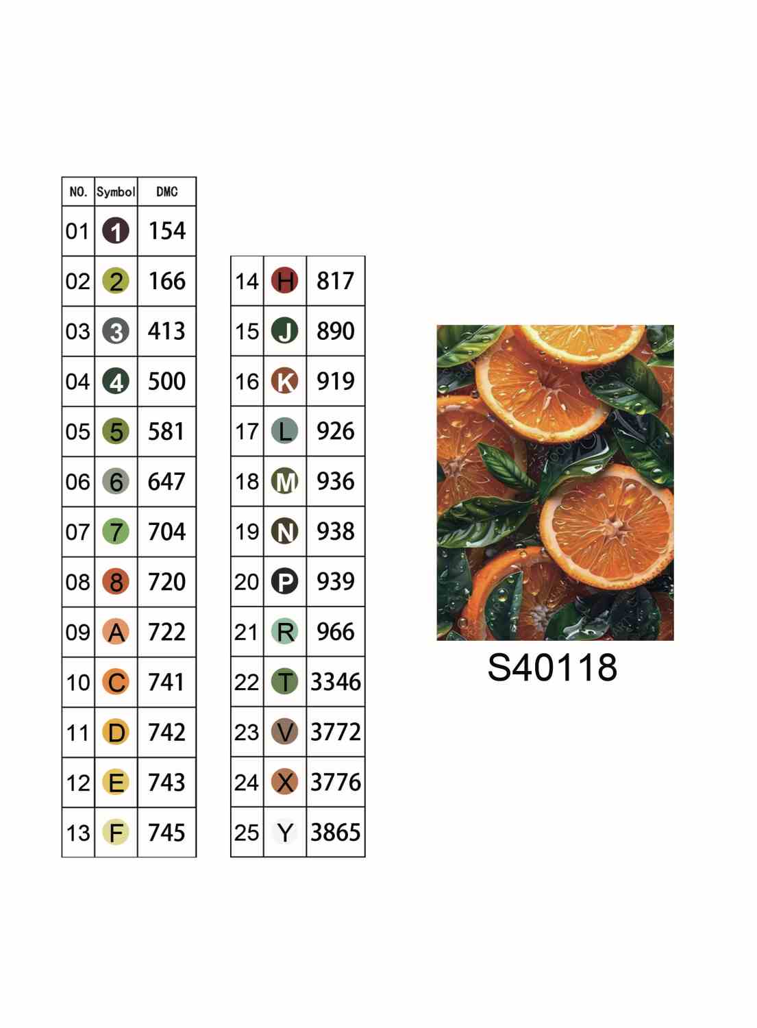 Алмазная мозаика "Свежесть цитрусовых" 40*50см, на подрамнике, в кор. 41*51*2,5см, ТМ Dreamtoys