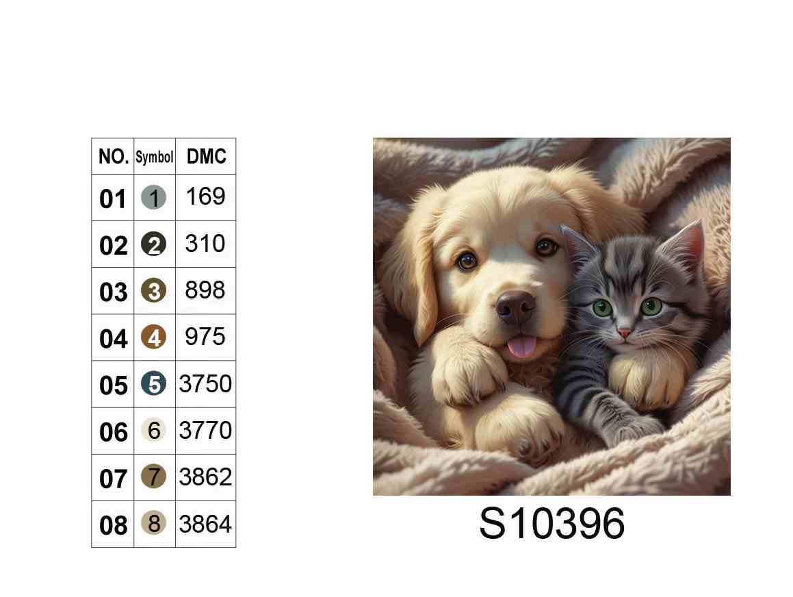 Алмазная мозаика "Лучшие друзья навеки", 20*20см, на рамке, кор. 21*21*2,5см, ТМ Dreamtoys