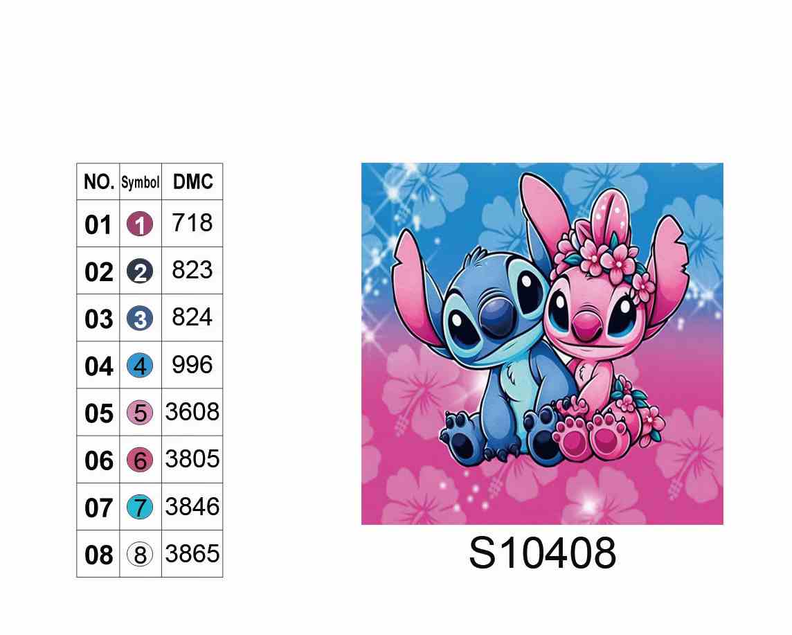 Алмазная мозаика "Синее и розовое счастье», 20*20см, на рамке, кор. 21*21*2,5см, ТМ Dreamtoys