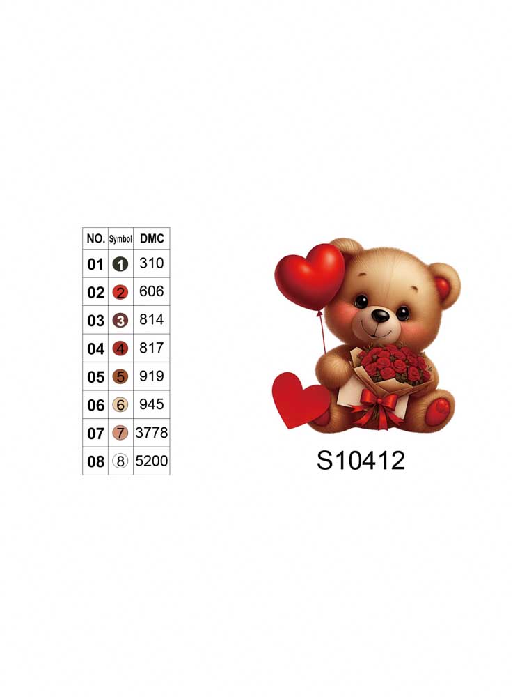 Алмазна мозаїка "Плюшевий романтик", 20*20см, на рамці, в кор. 21*21*2,5см, ТМ Dreamtoys