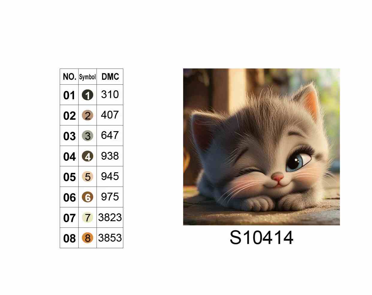 Алмазная мозаика "Привет от мурлыки", 20*20см, на рамке, кор. 21*21*2,5см, ТМ Dreamtoys