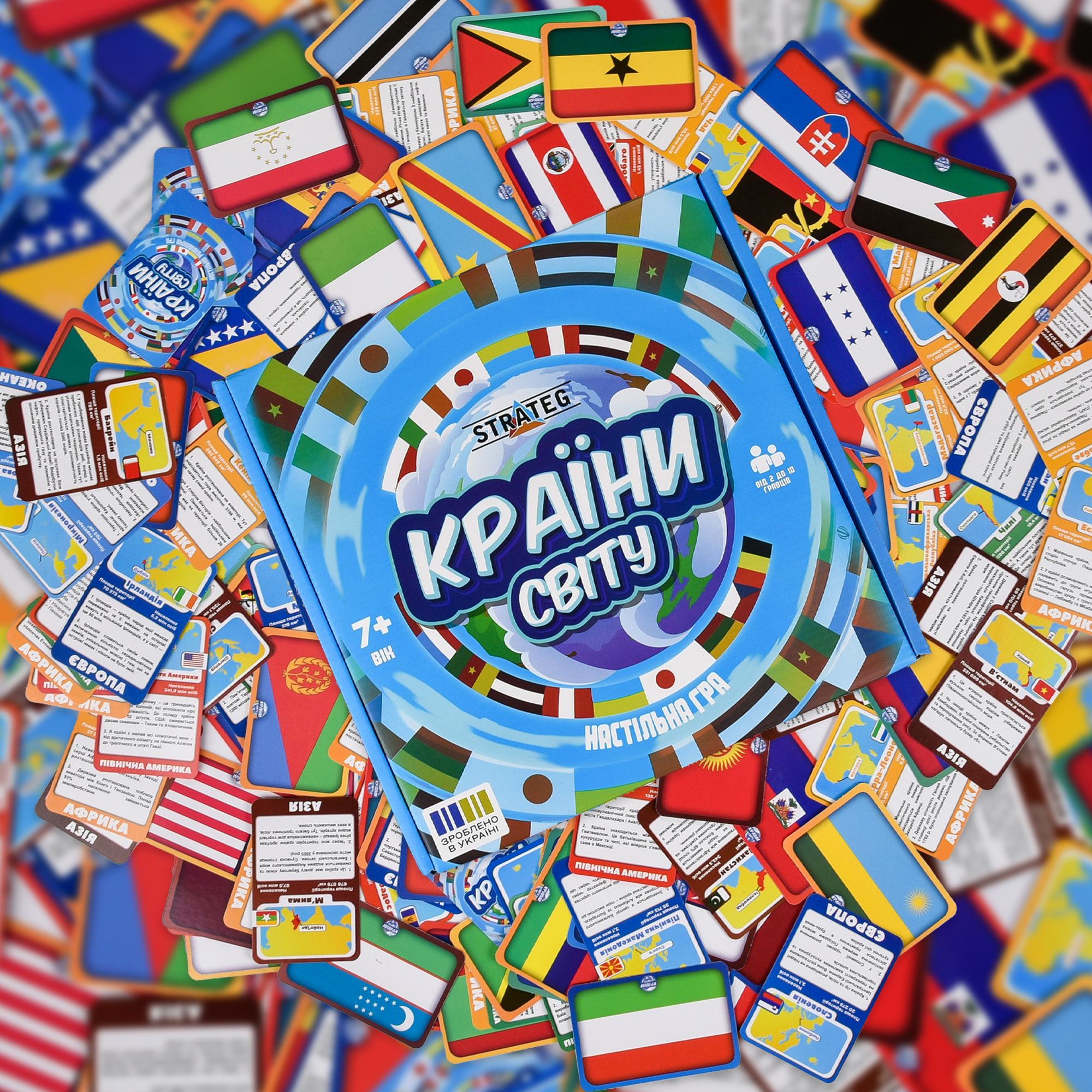 Настільна гра "Країни світу", в кор. 25*26*5см, ТМ Стратег, Україна