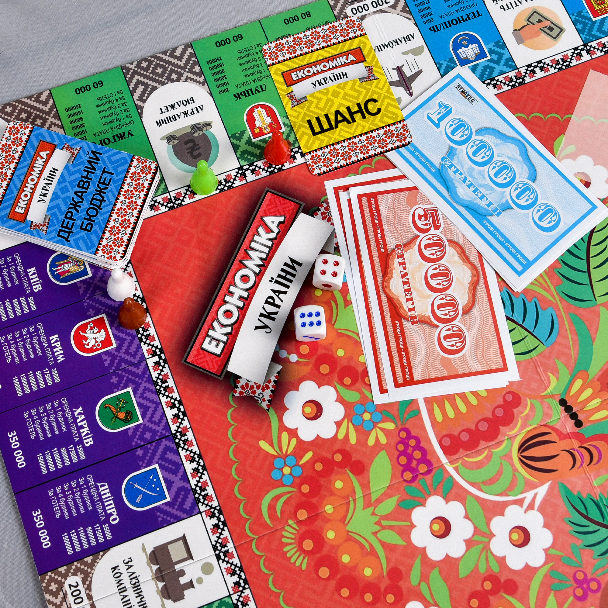 Настільна гра "Економіка України", в кор. 34*29,1*5,4см, ТМ Стратег, Україна