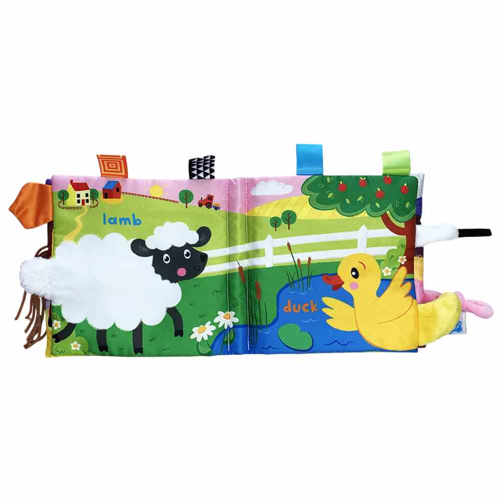 Интерактивная развивающая книжечка "Ферма",пак.15*16см  ТМ MEGAZayka