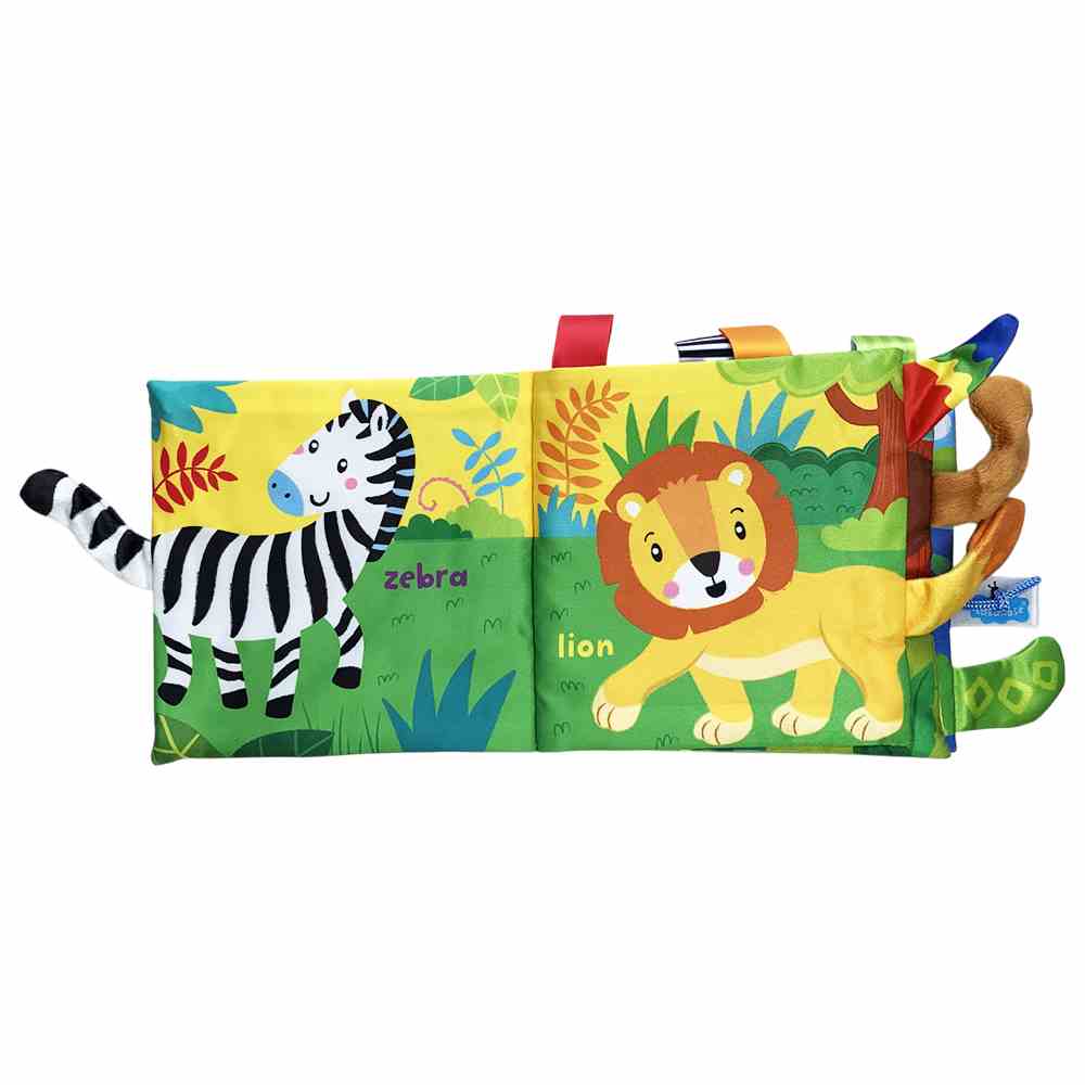 Интерактивная развивающая книжечка "Джунгли", пак.15*16см ТМ MEGAZayka