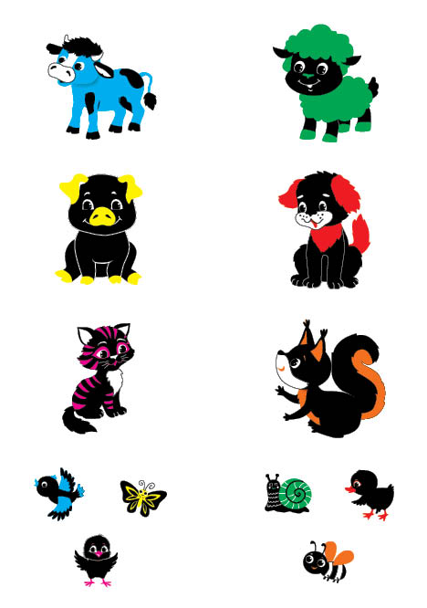 Книга Контрастні картинки. Мої перші тваринки 16,5*23см, Україна, ТМ УЛА