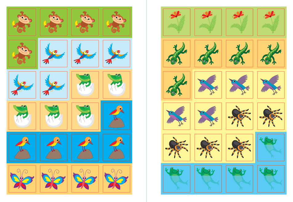 Книга "Наклей, малятко! Клац-клац! Хто живе в Африці?" 17*23см, Україна, ТМ УЛА