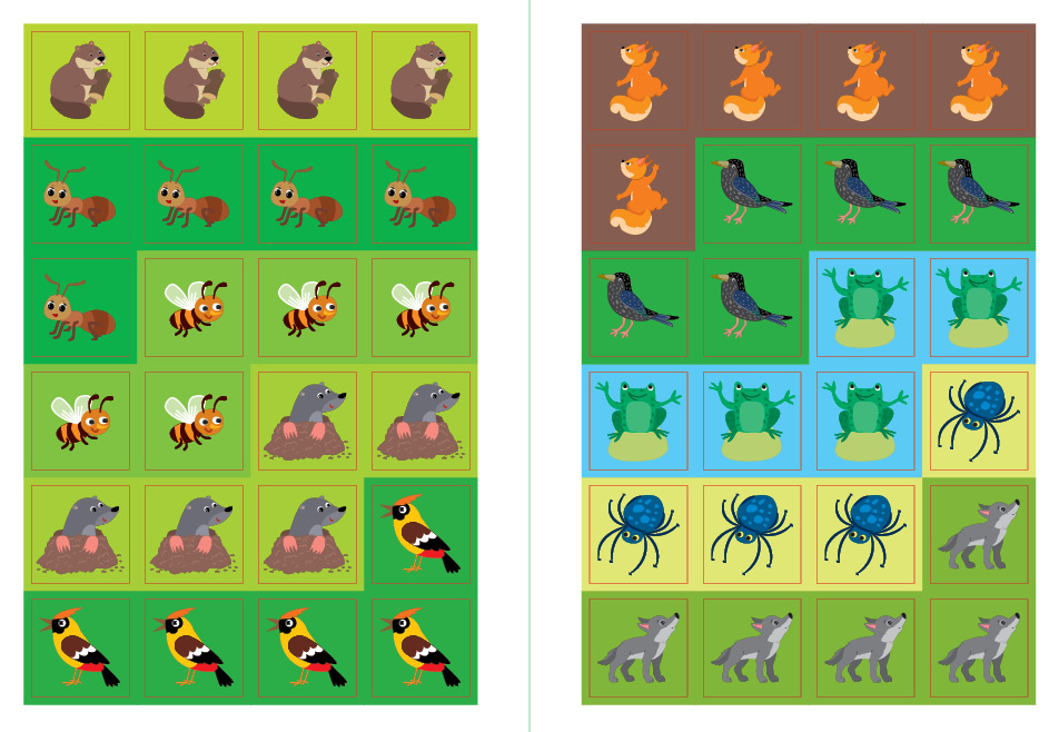 Книга "Наклей, малятко! Стриб-скок! Хто де живе?" 17*23см, Україна, ТМ УЛА
