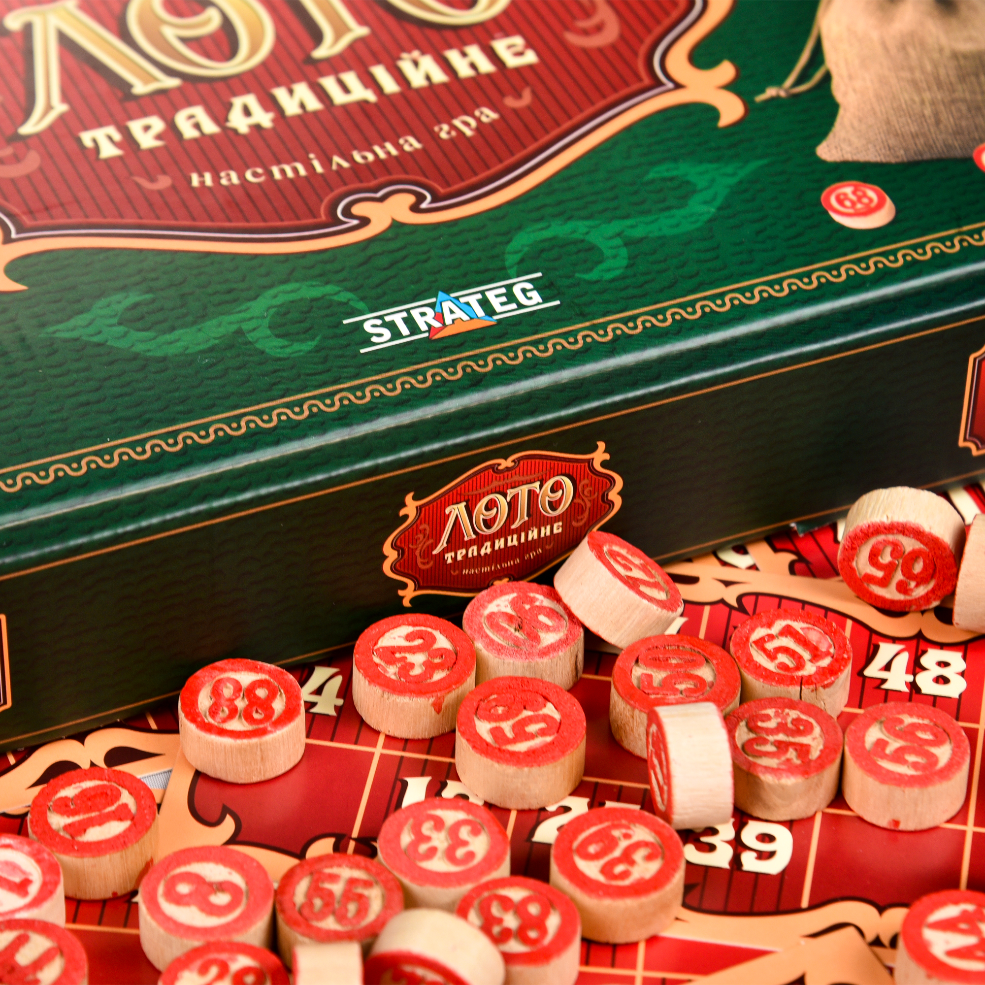 Настольная игра Лото традиционное, в кор. 27,3*20*4см, ТМ Стратег, Украина