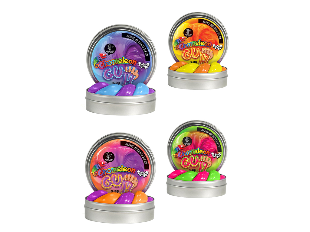 Жуйка для рук "Chameleon Gum", фіолетовий, рос., в банку 7*3см (12шт)