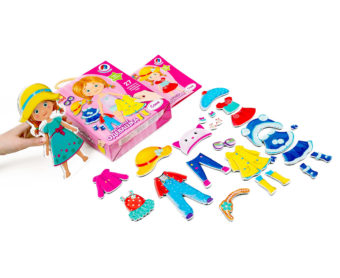 Магнітна гра-одяга "Соня", укр., в кор. 18*22,5см, ТМ Vladi Toys, Україна